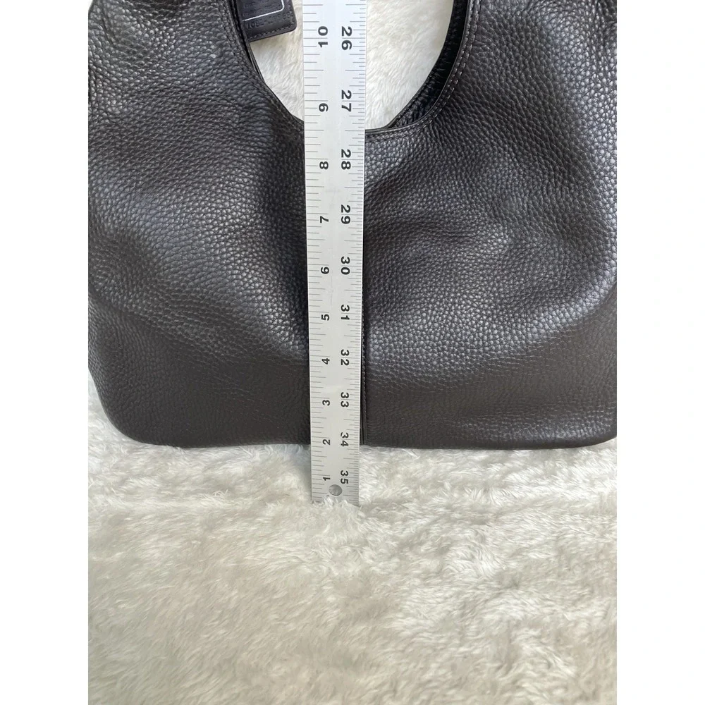 Coach Julia Pebbled Leather Hobo 14968 Dark Brown Looks Black In Low Light